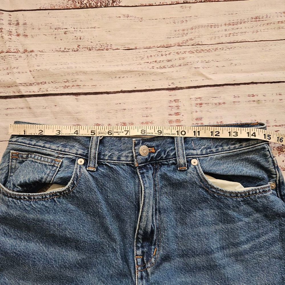 Madewell Super Wide Leg Jean Cuffed High Waisted Denim Womens 29 - Picture 5 of 7